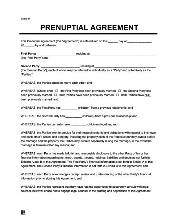 Prenuptial Agreement